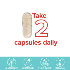Vibrant Health Gigartina Red Marine Algae bottle with capsules spilling