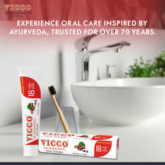 Close-up of Vicco Vajradanti 3-pack