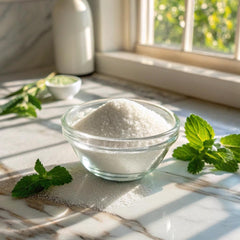 Viccoky Stevia powder in coffee highlights a keto-friendly, sugar-free boost