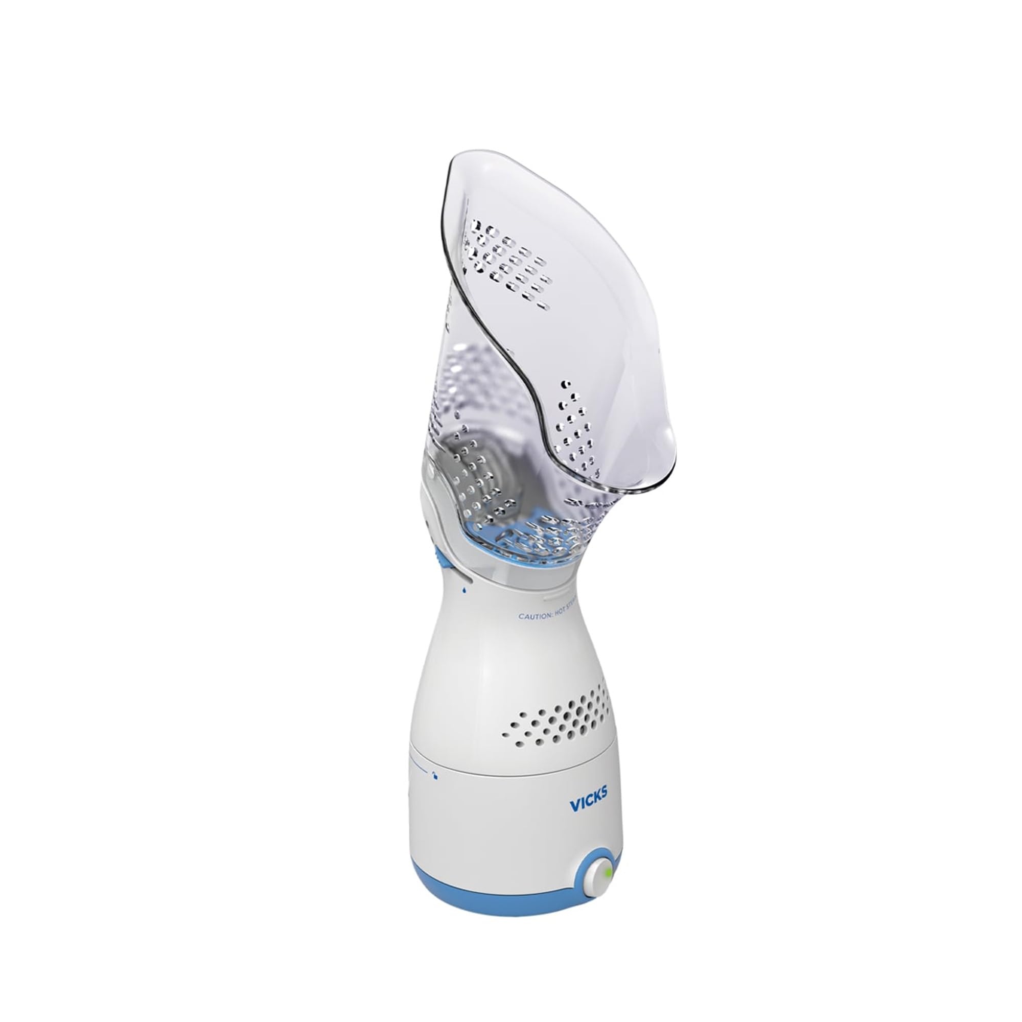 Vicks Sinus Inhaler steam action showing warm non-medicated relief
