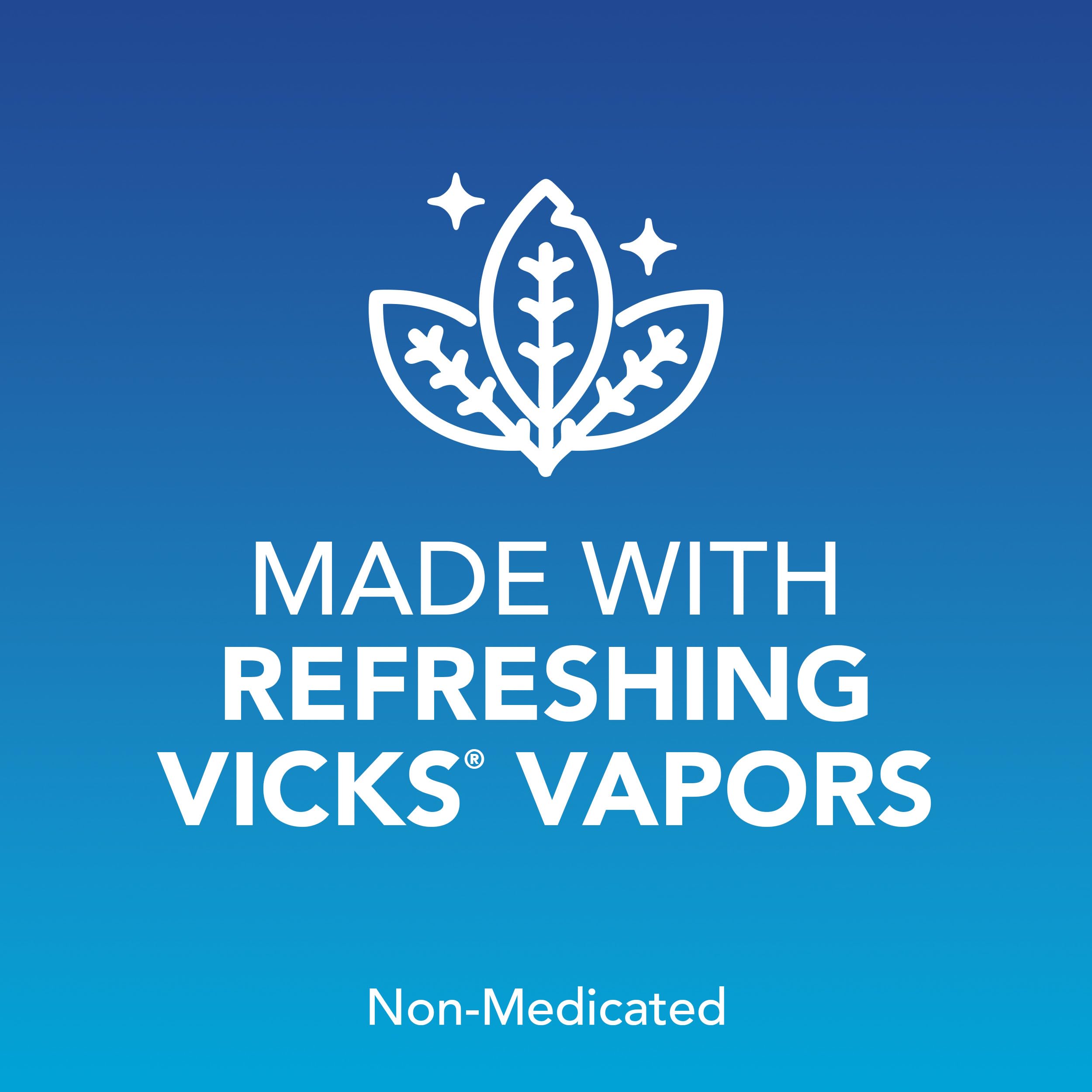 Vicks VapoInhaler uses menthol and camphor in a fragrance blend for soothing vapors.