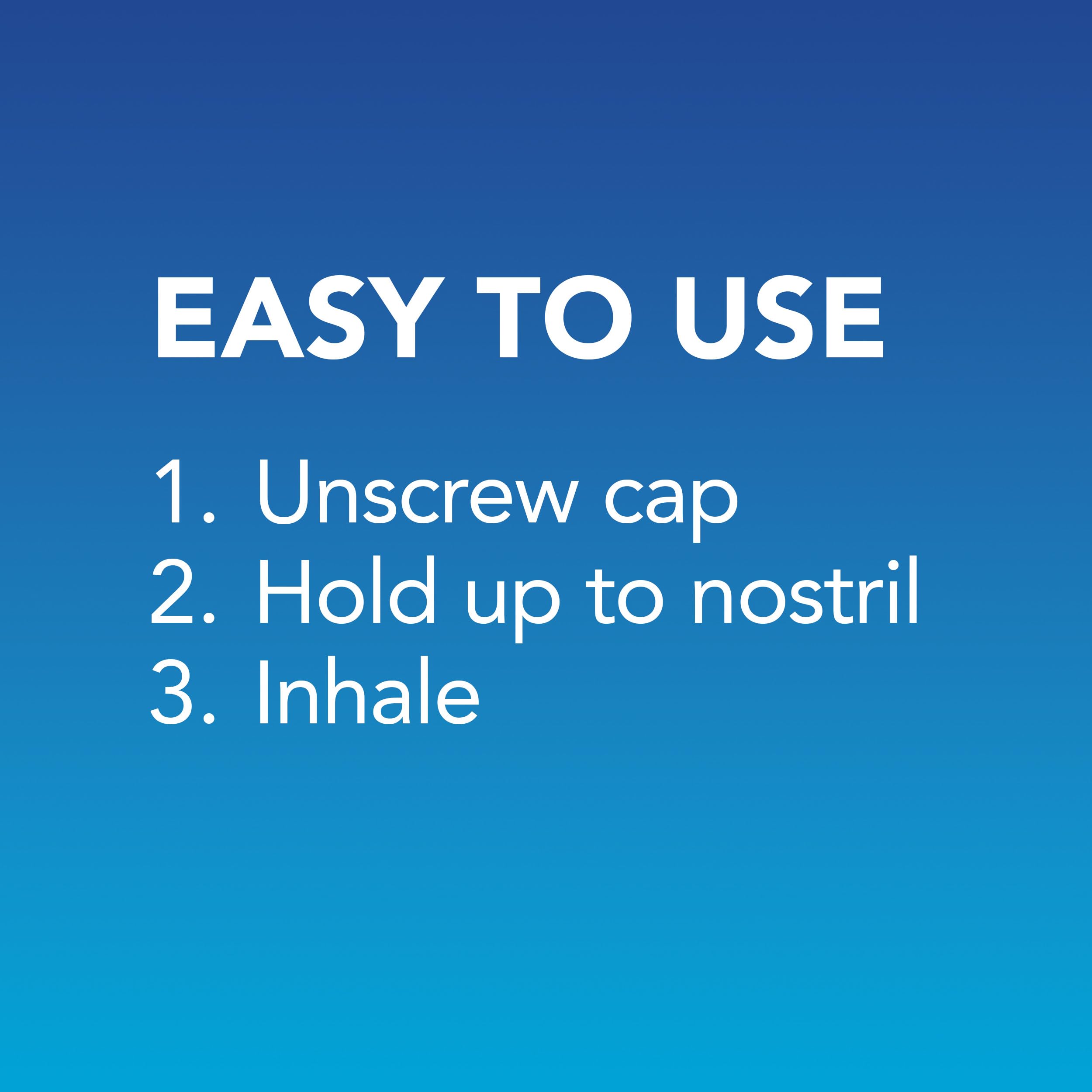 Vicks VapoInhaler compact design fits easily in a purse or pocket.
