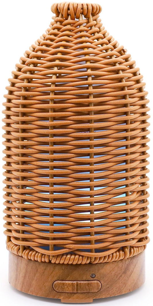 Victoria Aroma rattan diffuser tan color close up