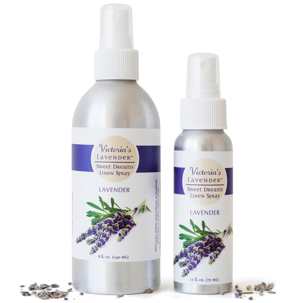 Victoria's Lavender Aromatherapy Pillow and Linen Spray 8oz + 2oz set