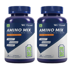 Vicwell Amino Acid bottle label close-up