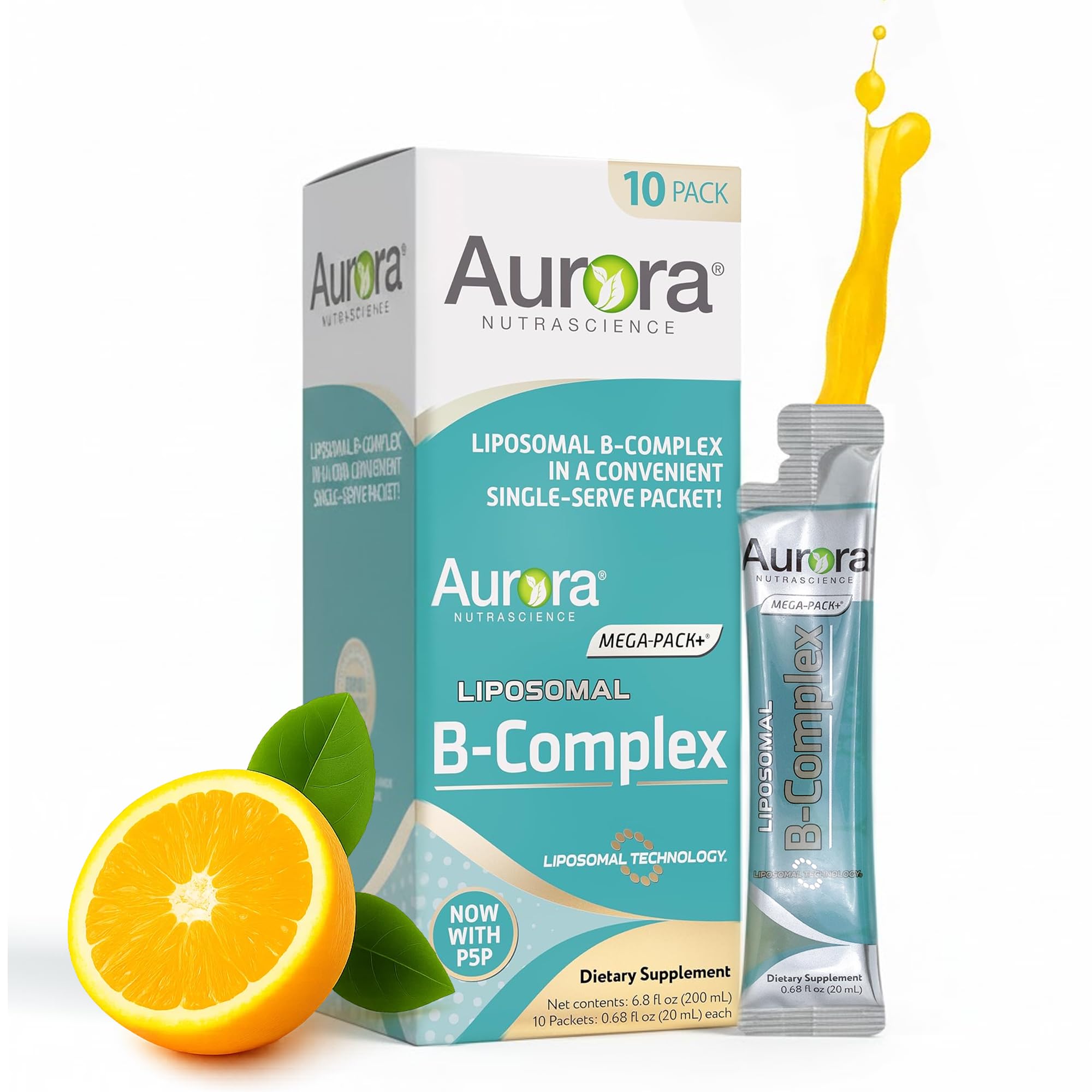 Vida Lifescience Aurora Nutrascience packaging with orange flavor