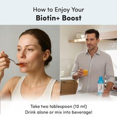 Non-GMO, sugar-free, gluten-free biotin formula label