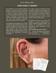 Ear seed chart guide included with kit