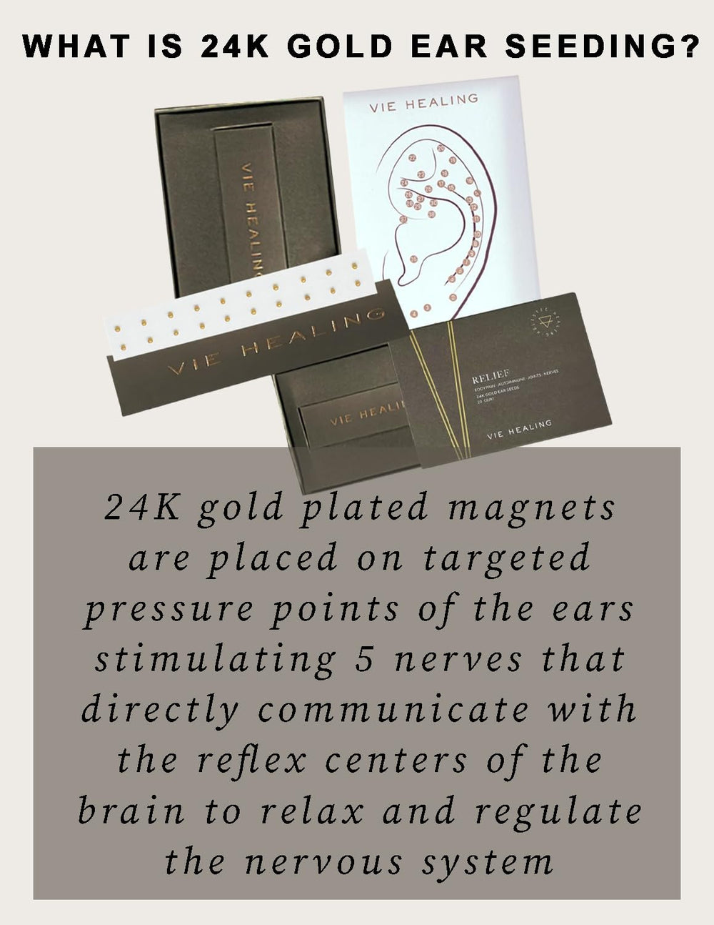 Magnetic non-invasive ear seeds in use