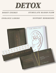 Packaging and seed display from Vie Healing