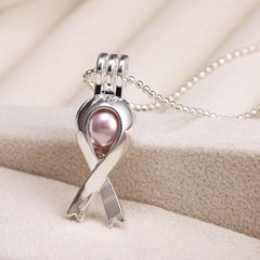 Vie jeune Silver Pearl Cage Locket Pendant – Diffuser Jewelry 4