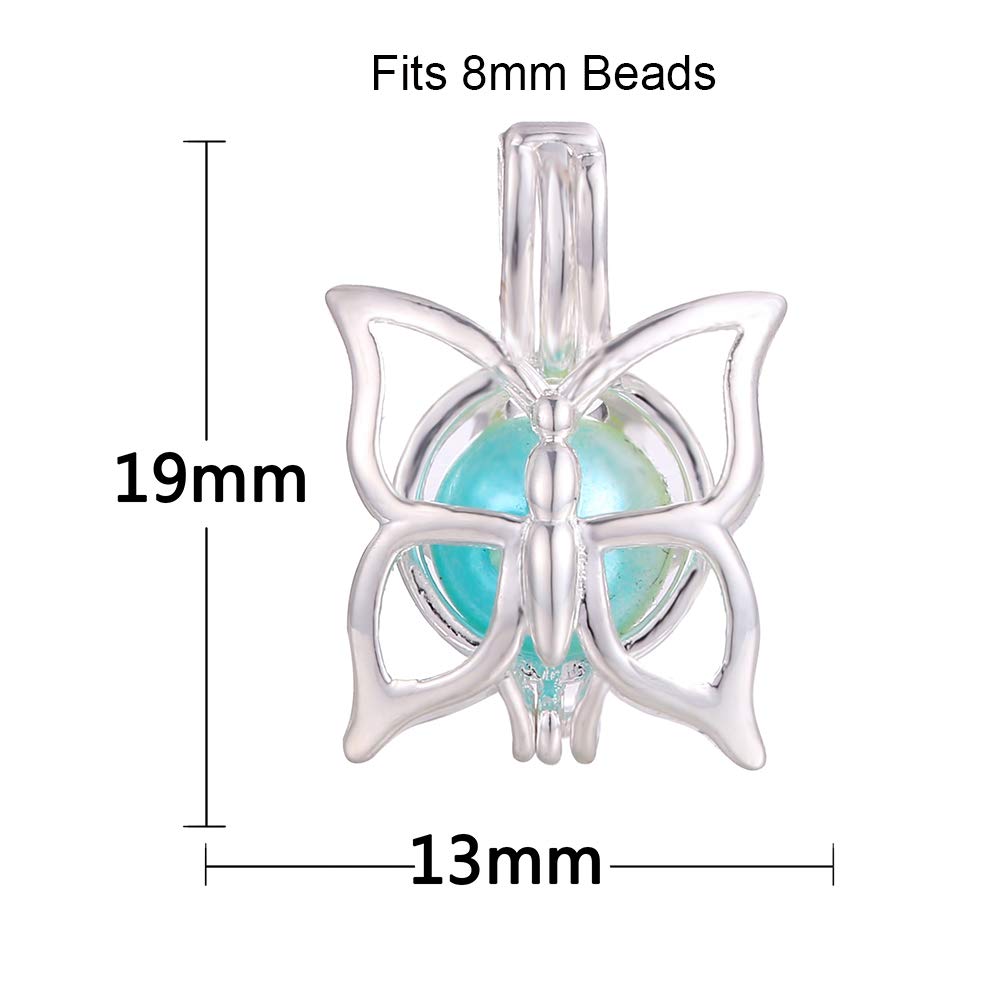 Vie jeune butterfly diffuser pendant ideal for DIY charm projects such as necklace or bracelet.