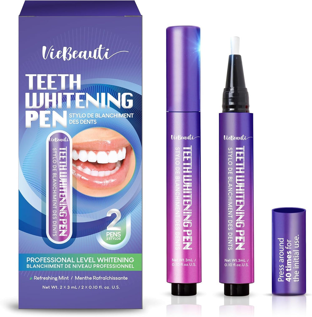 Viebeauti teeth whitening pen gel with two pens and 6ml capacity