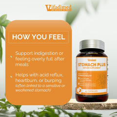 Close-up of Vifadimed Stomach Plus capsules