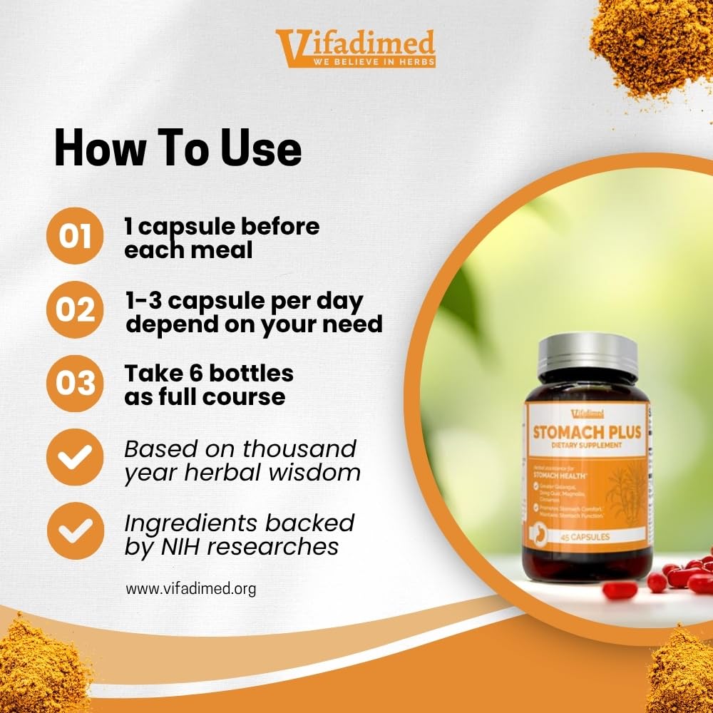 Vifadimed Stomach Plus packaging box
