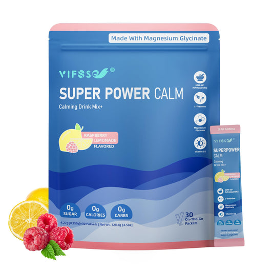 VIFSSG Raspberry Lemonade calming drink mix canister