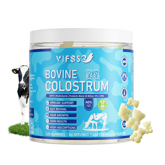 VIFSSG Grass Fed Colostrum Gummies 2000mg – 120 count bottle