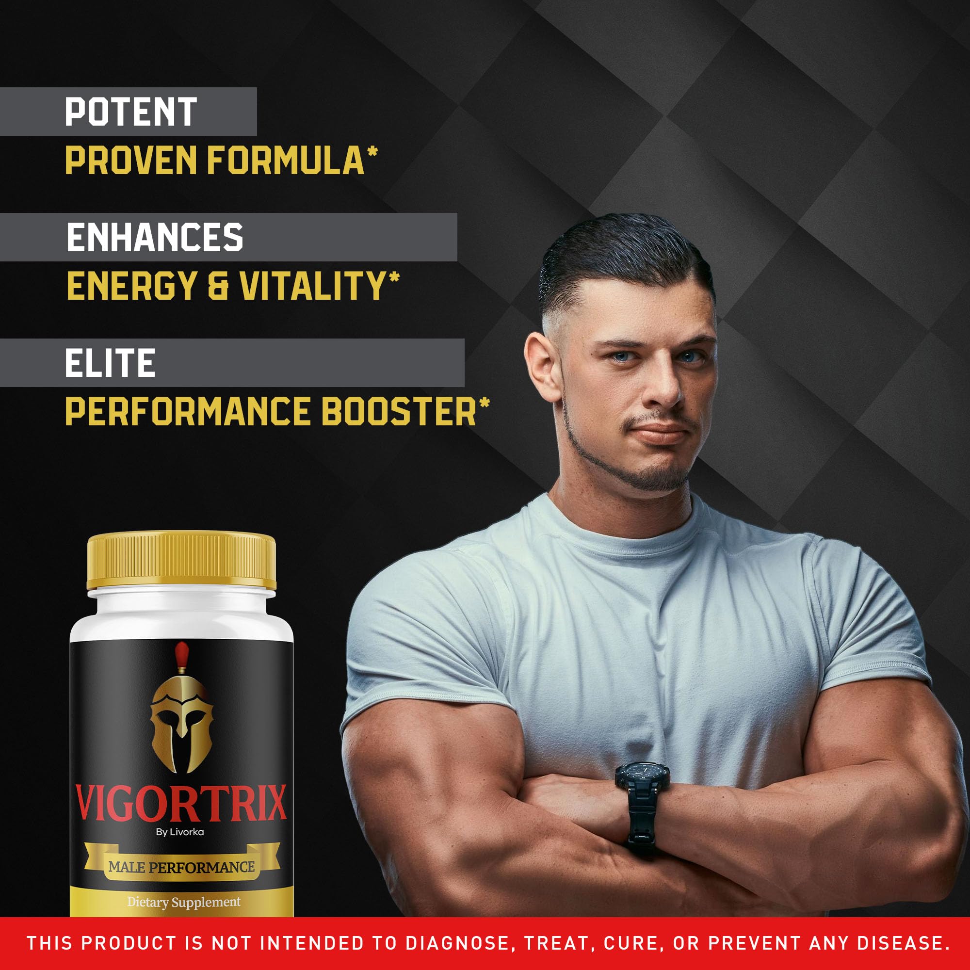 Close-up of Vigortrix bottle label