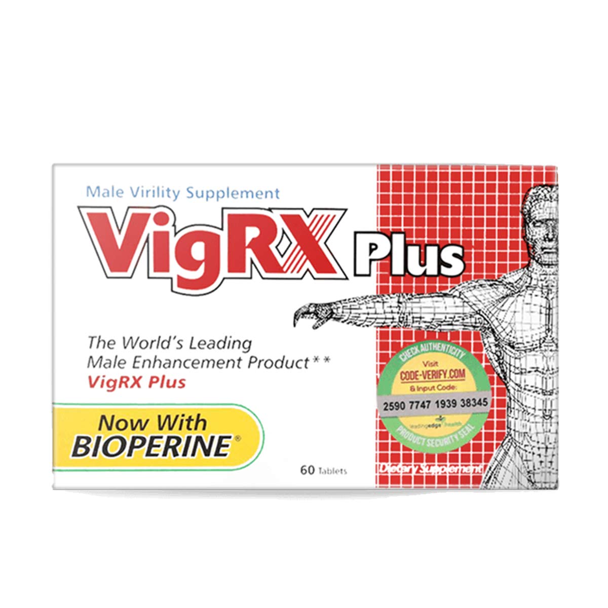 Close-up of VigRX Plus tablets in blister pack