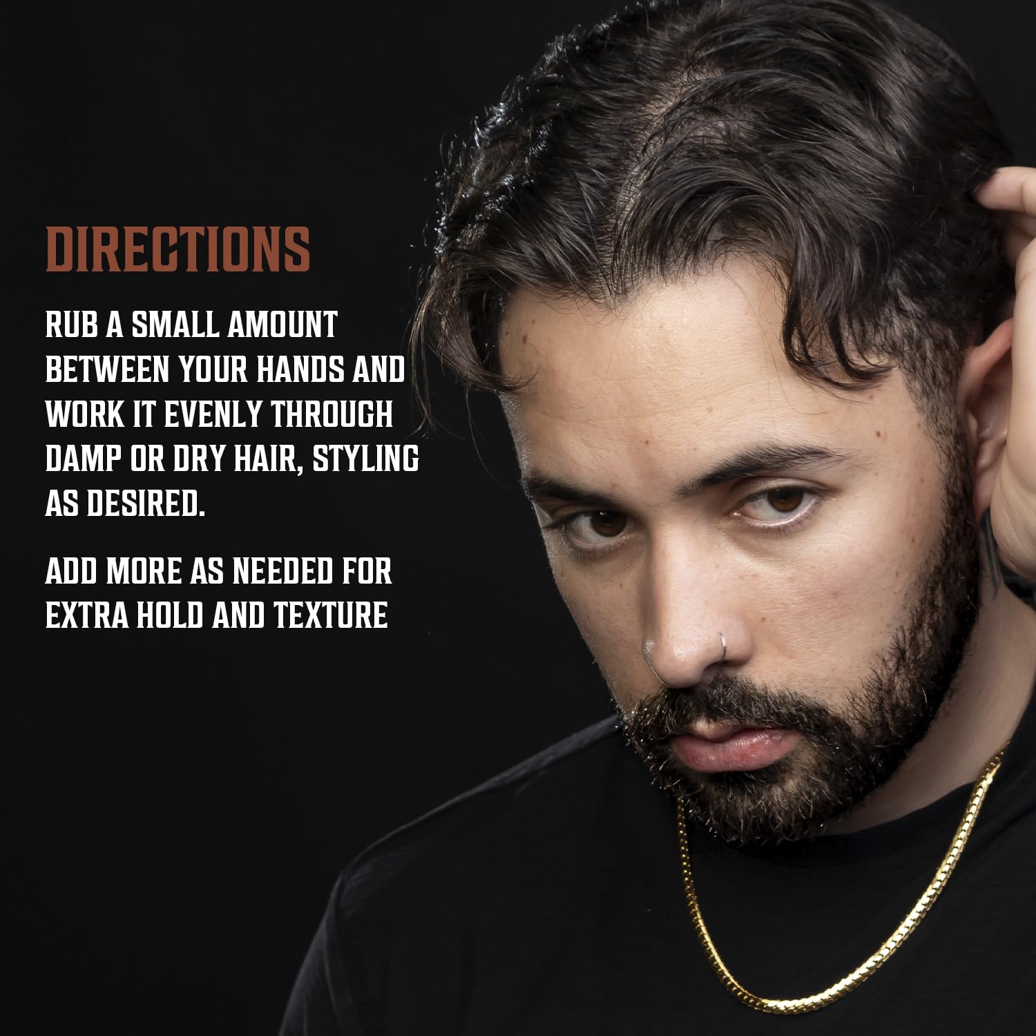 Viking Revolution Hair Paste natural look without shine for effortless styling.