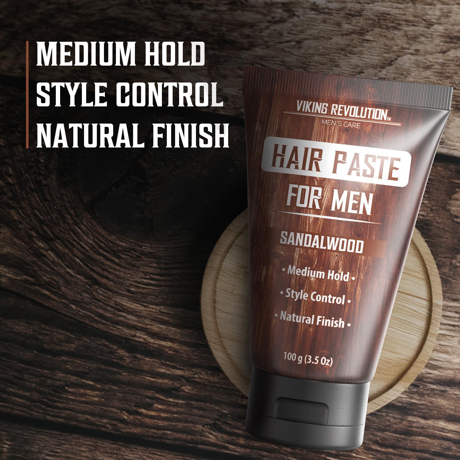 Viking Revolution Hair Paste texture with a matte finish for a natural look.