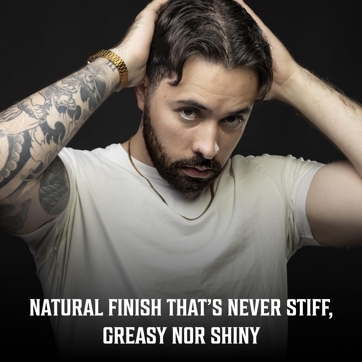 Viking Revolution Hair Paste all-day control without stiffness for versatile hair.