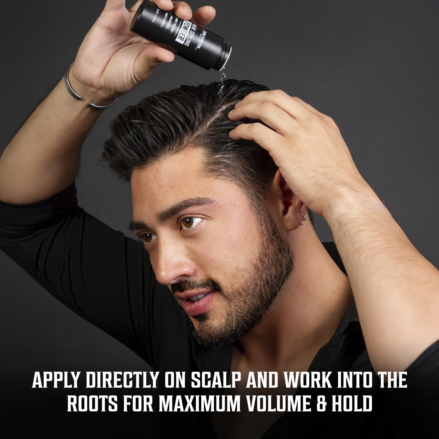 Viking Revolution travel-ready powder ideal for refreshing between washes.