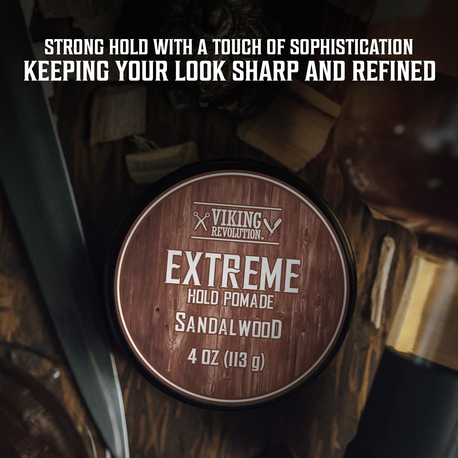 Viking Revolution grooming routine featuring quick, reliable hold