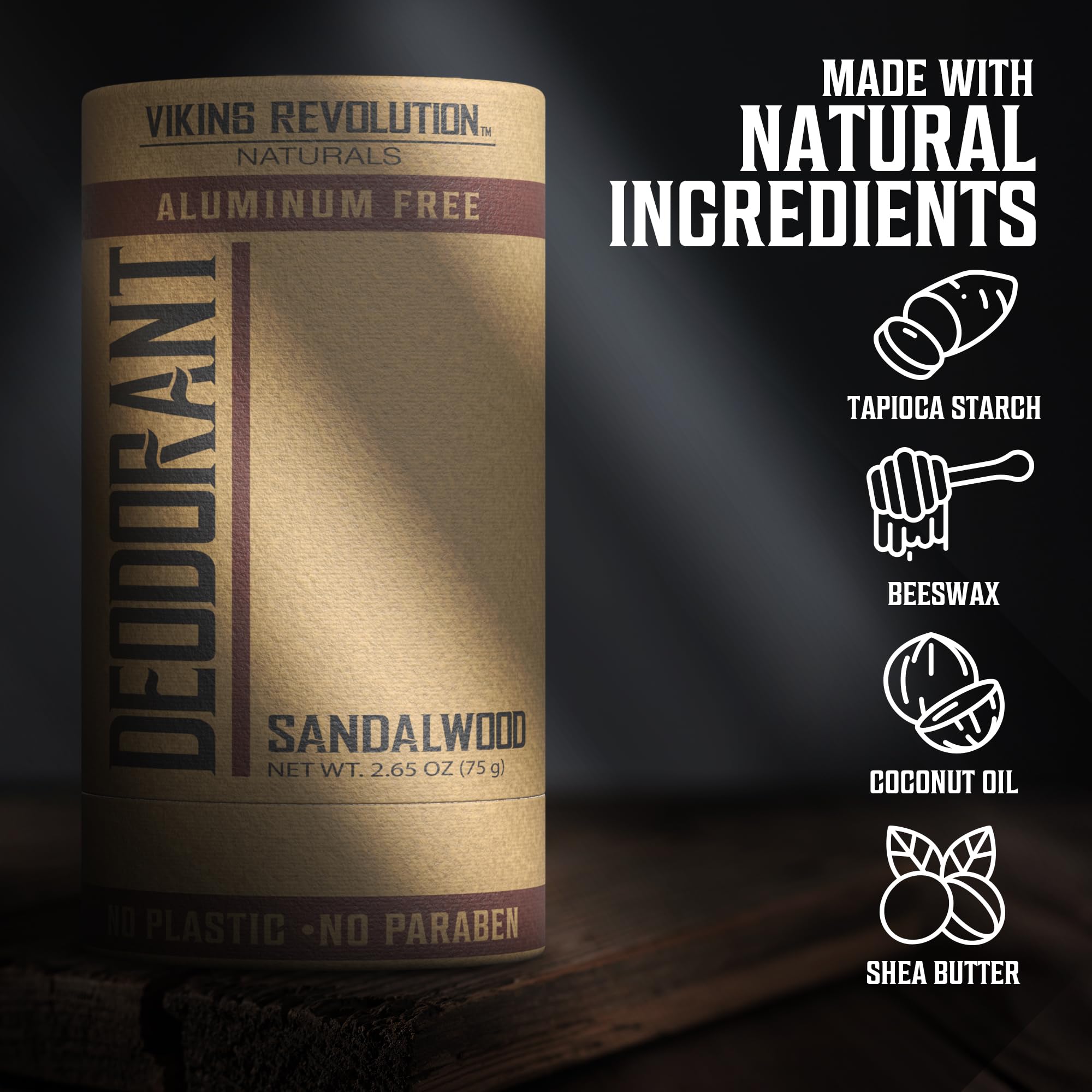 Viking Revolution tapioca starch ingredient close-up for moisture absorption.