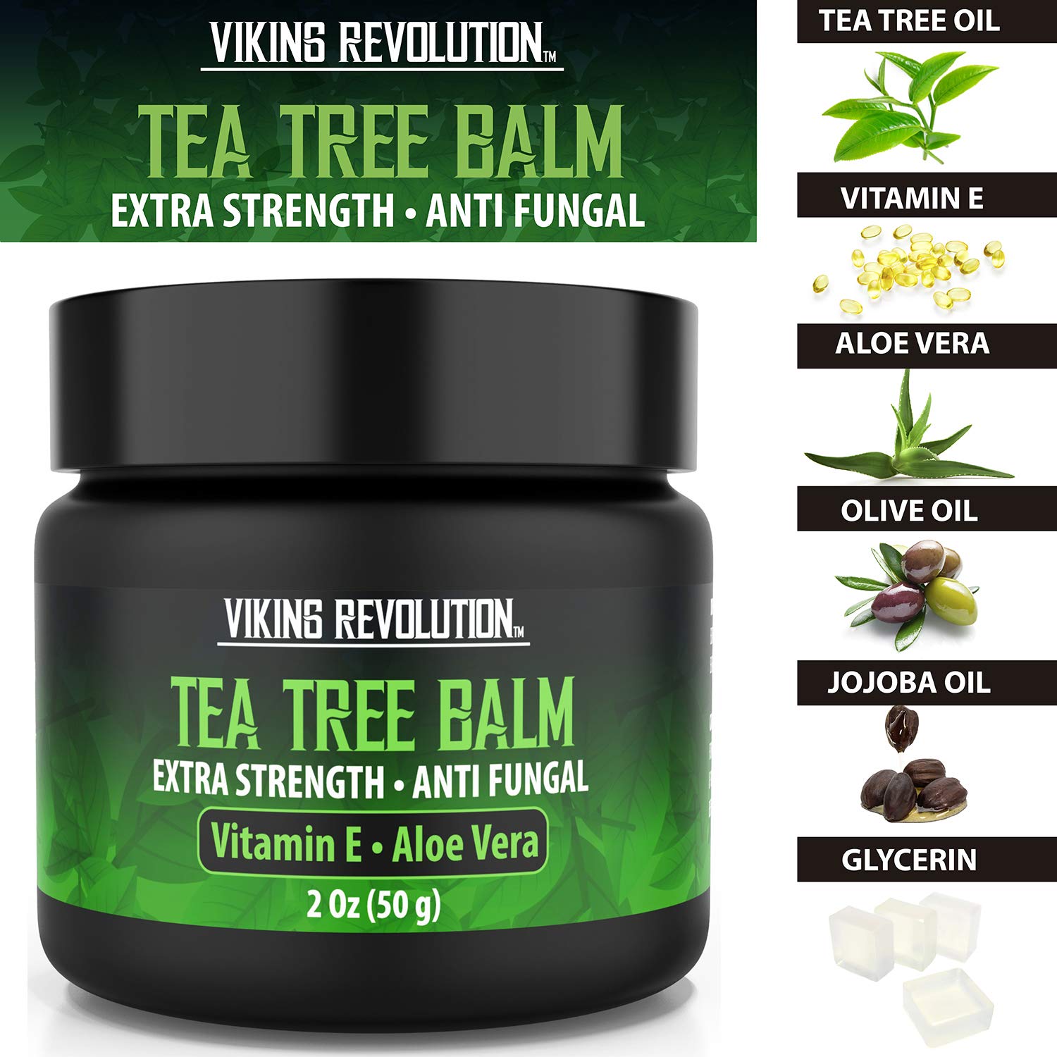 Viking Revolution tea tree oil cream cracked-skin smoothing texture
