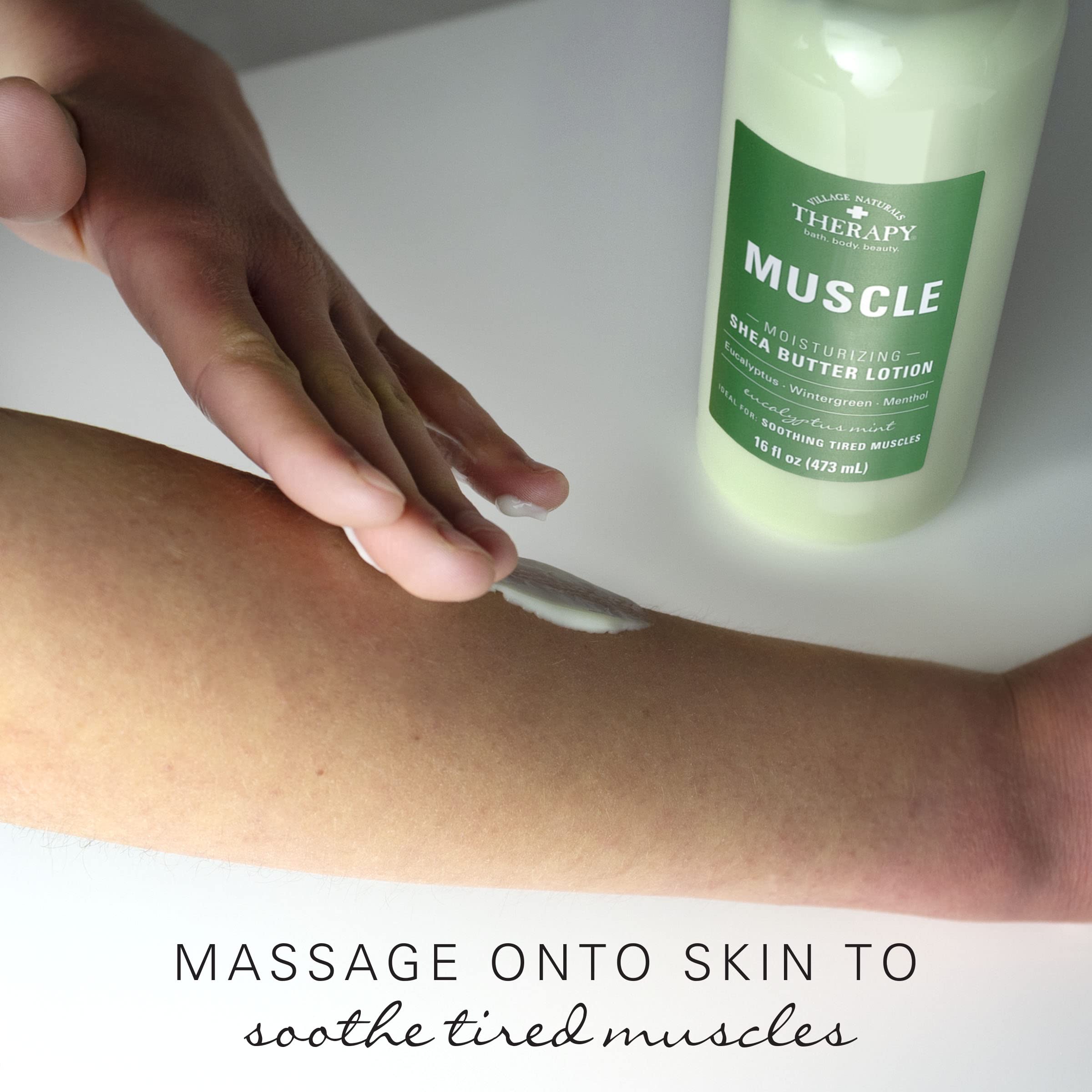Pack of three Village Naturals Therapy Muscle Lotion