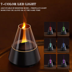 Villelei Candle Flame Diffuser 7-color LED lighting for mood ambience.