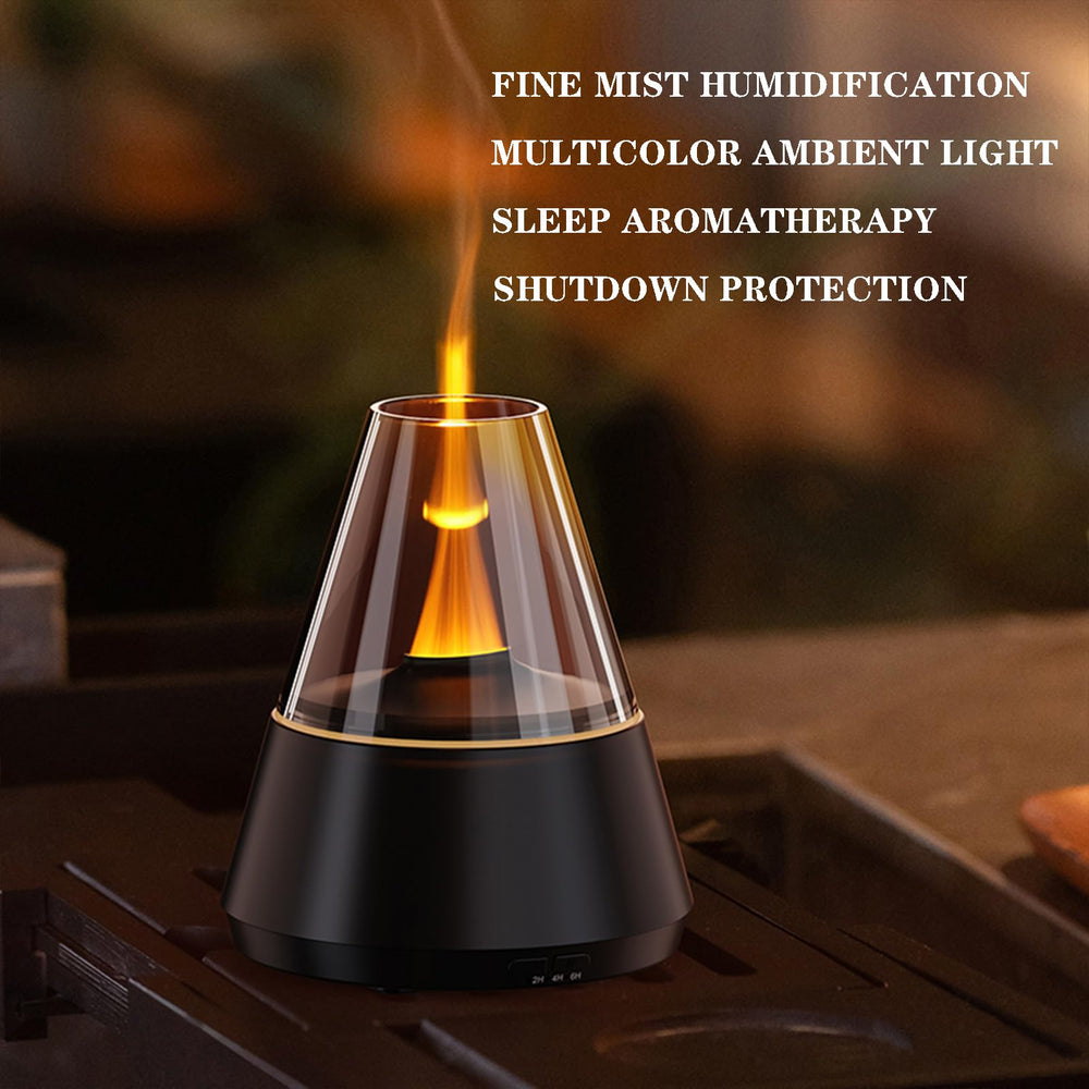 Villelei Candle Flame Diffuser mineral salts compatibility for natural ambience.