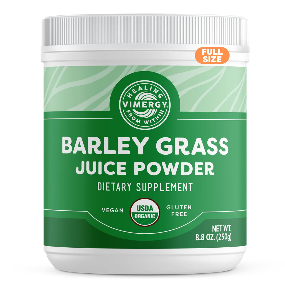 Vimergy Barley Grass Juice Powder 250g regular front view
