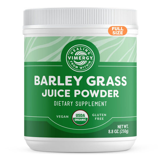 Vimergy Barley Grass Juice Powder 250g regular front view