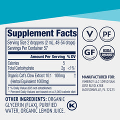 Vimergy Cat’s Claw Liquid added to smoothie for daily wellness