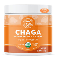 Vimergy Chaga Powder jar with scoop