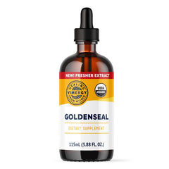 Vimergy Goldenseal tincture bottle ready for daily use in water or tea.