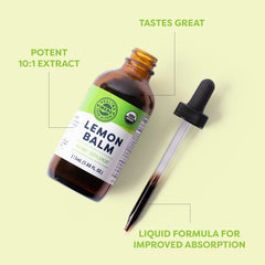 Label with USDA Organic and Non-GMO icons on Vimergy tincture