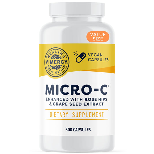 Vimergy Micro-C Vitamin C capsules bottle – 500 mg per capsule