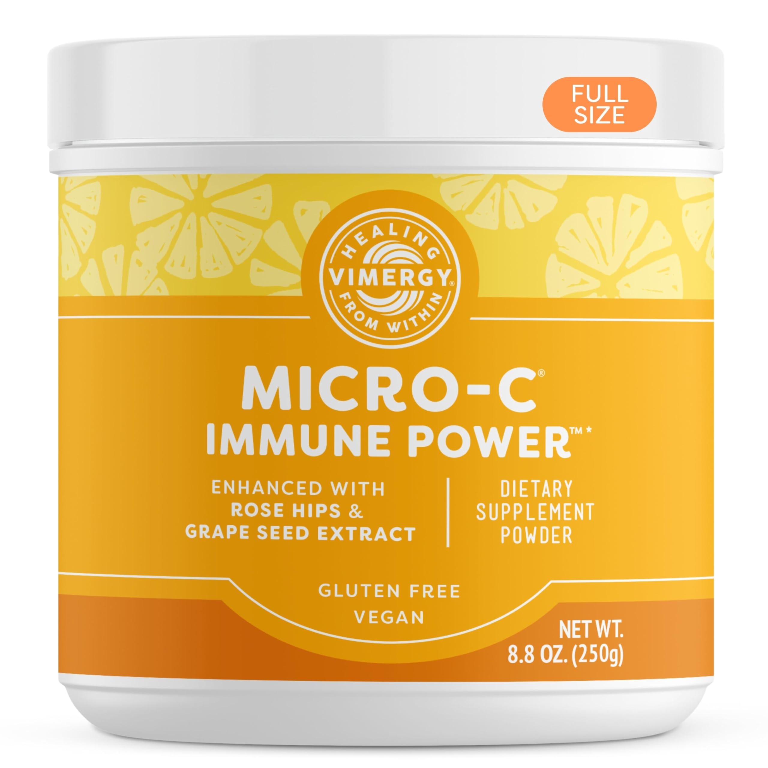 Vimergy Micro-C Immune Power powder container with label