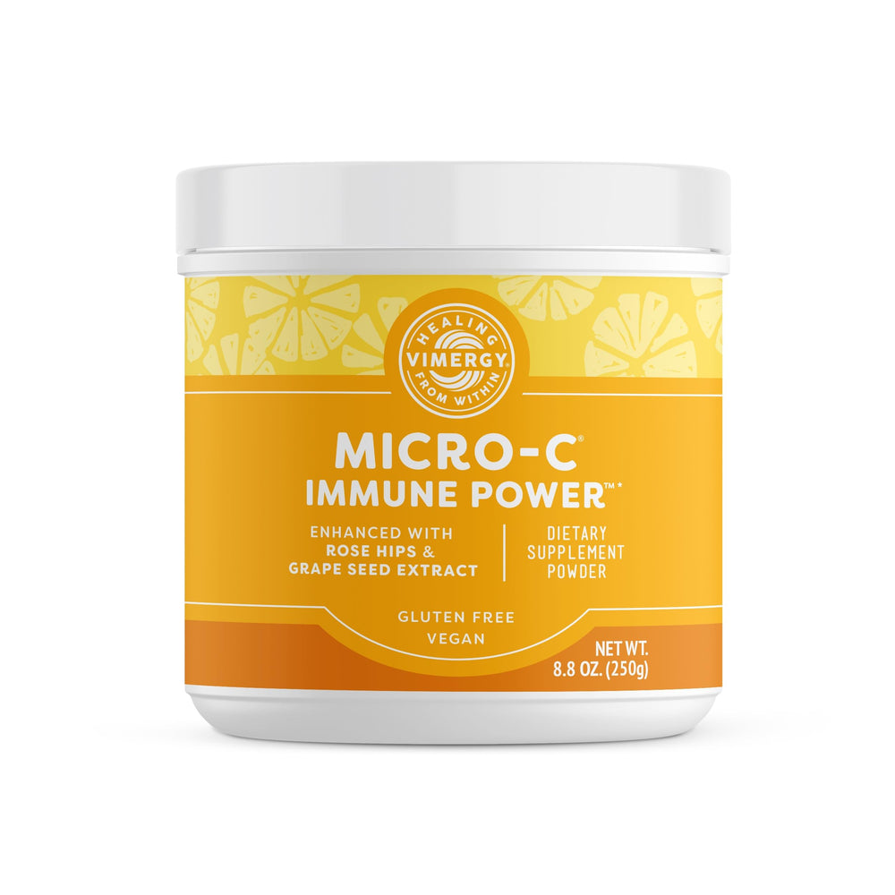 Vimergy Micro-C Immune Power powder bottle front view for daily use