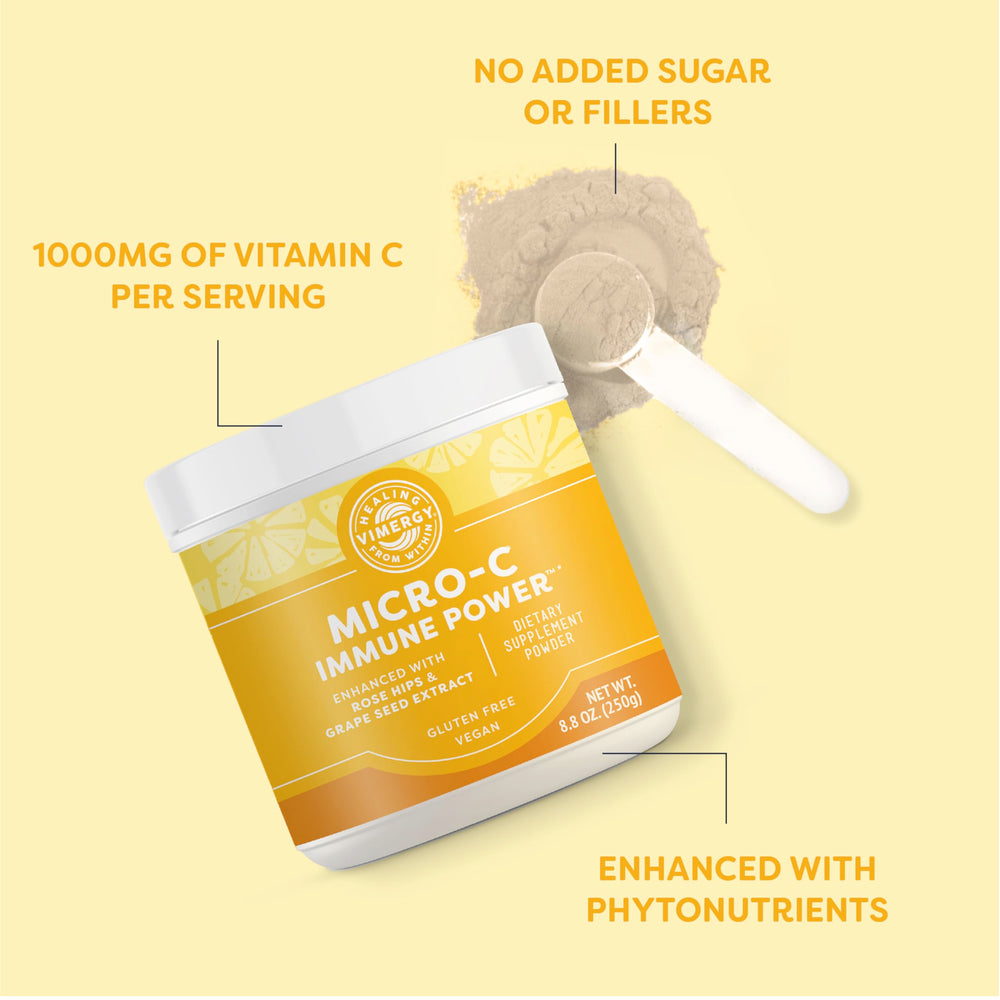 Vimergy Micro-C Immune Power being stirred into water