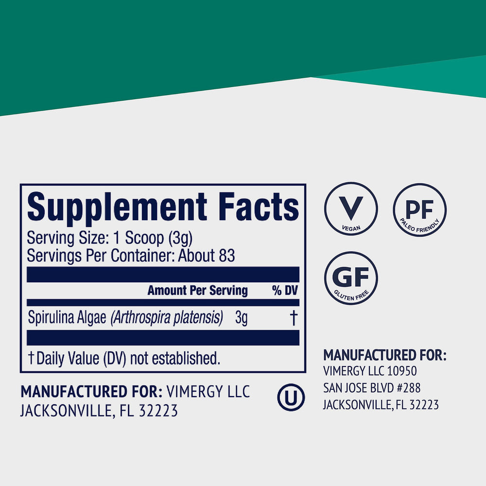 Scoop included with Vimergy Spirulina Powder