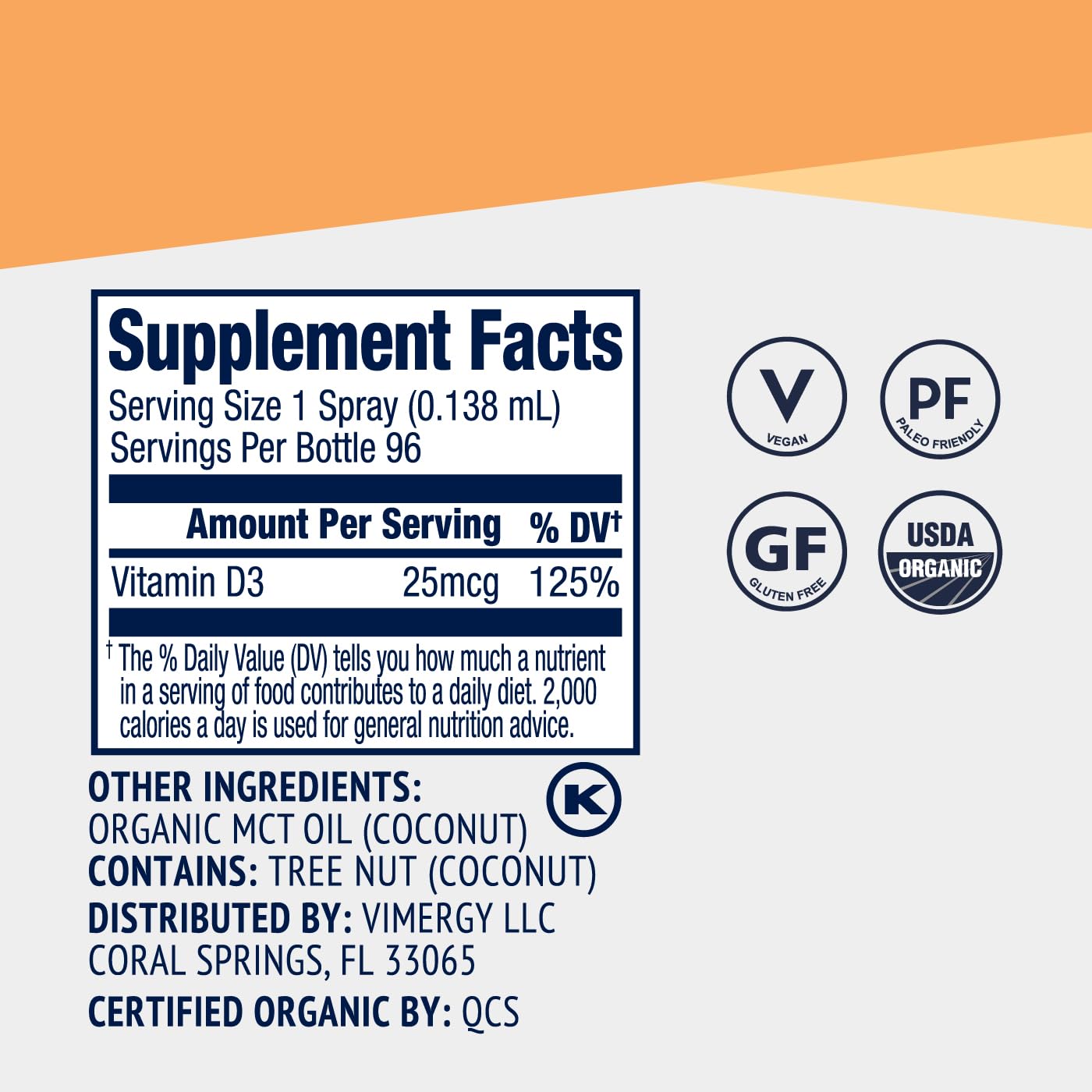 Vimergy Vegan D3 bottle with serving size illustration