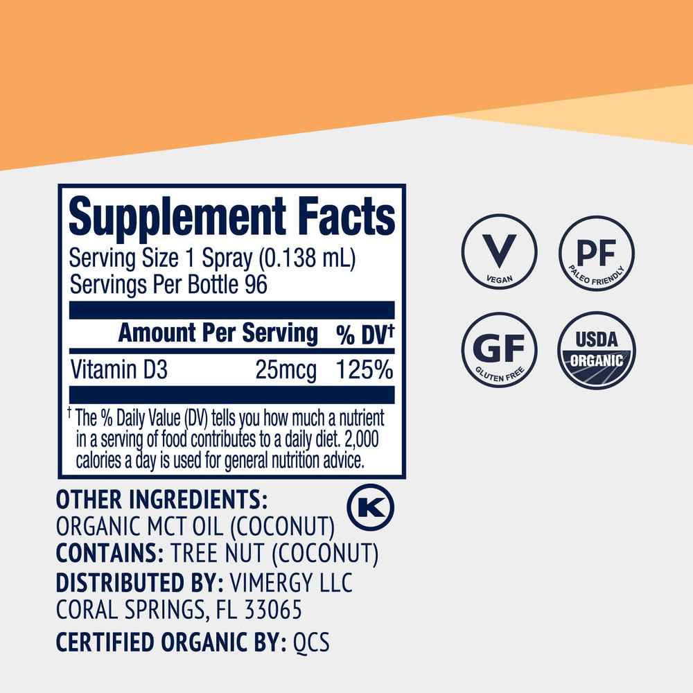 Vimergy Vegan D3 bottle with serving size illustration