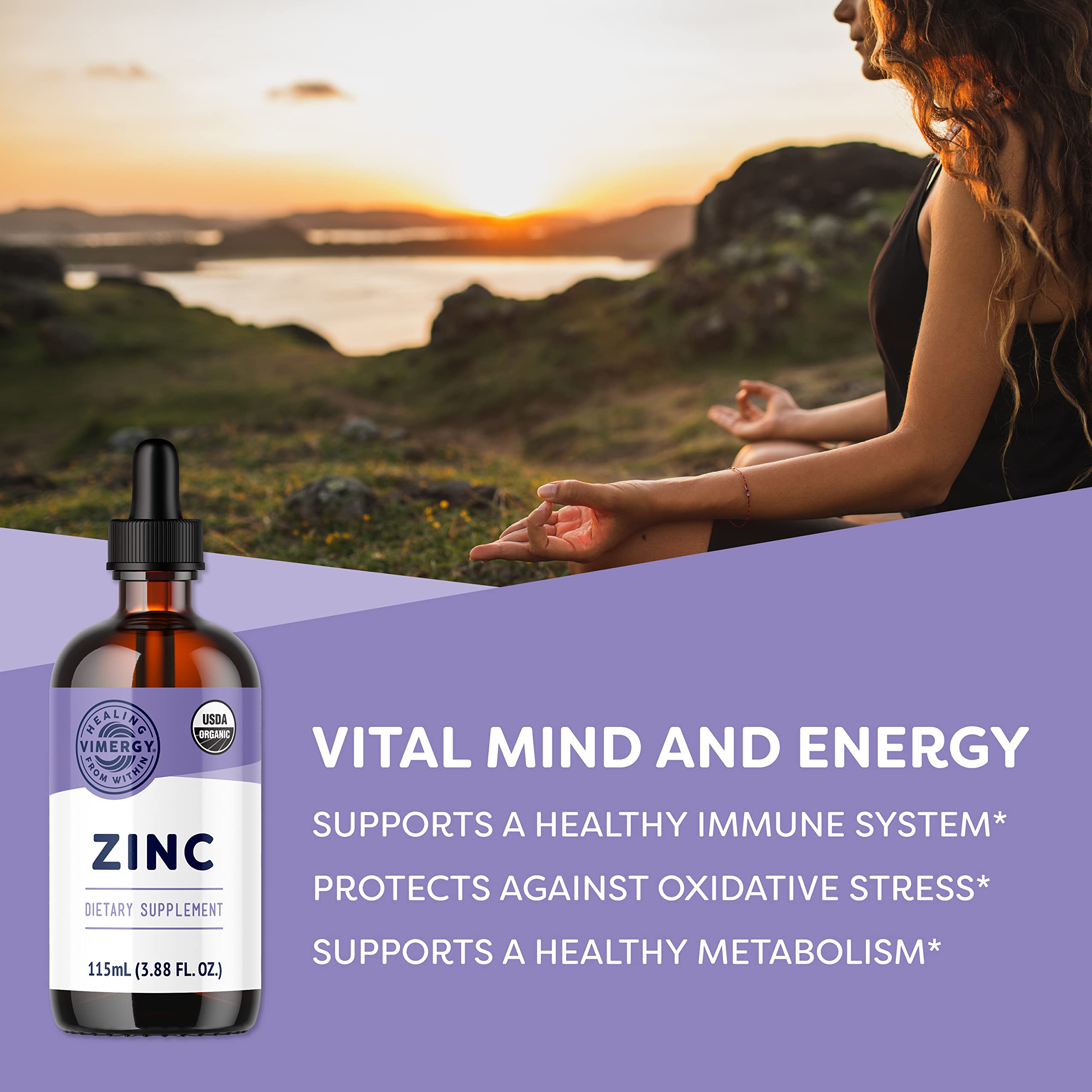 Zinc liquid drops supporting bones and skin health