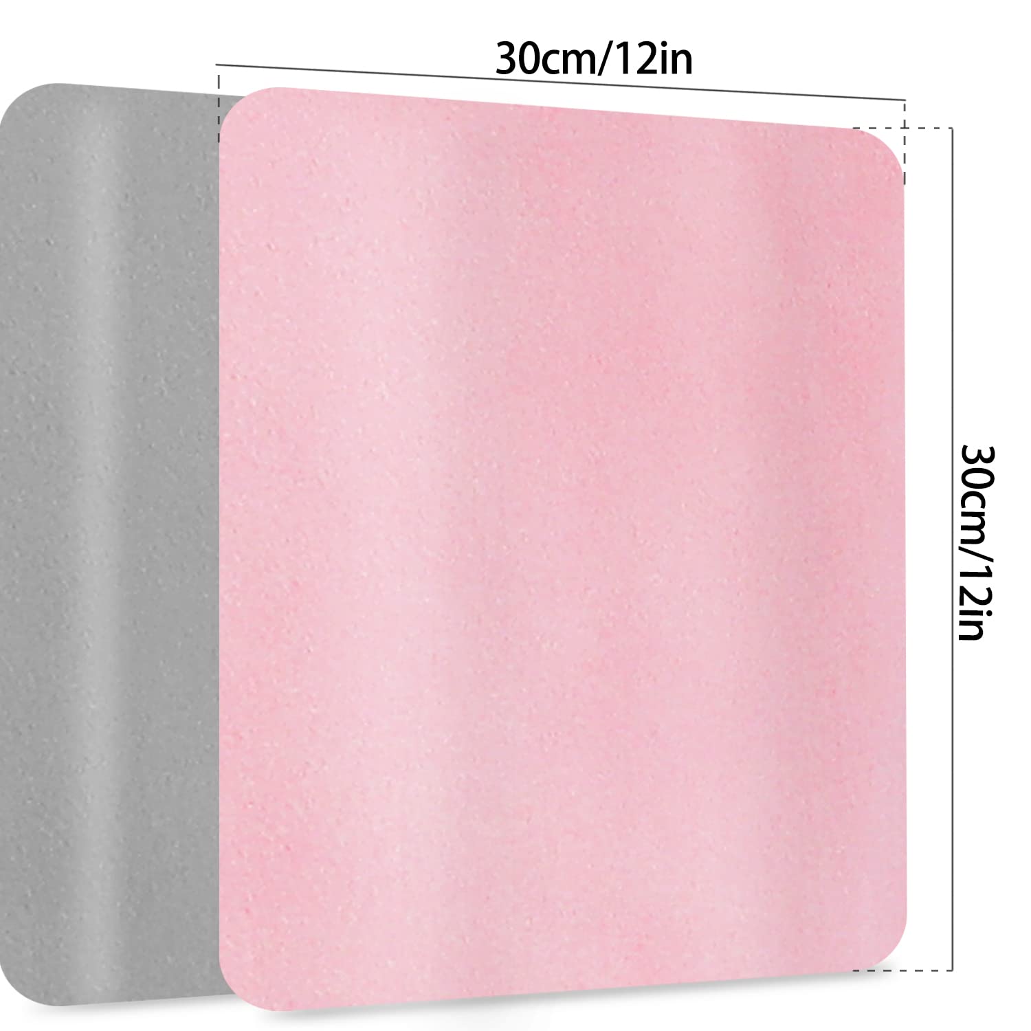 Vin Beauty microfiber cleaning cloths 12x12 in gray