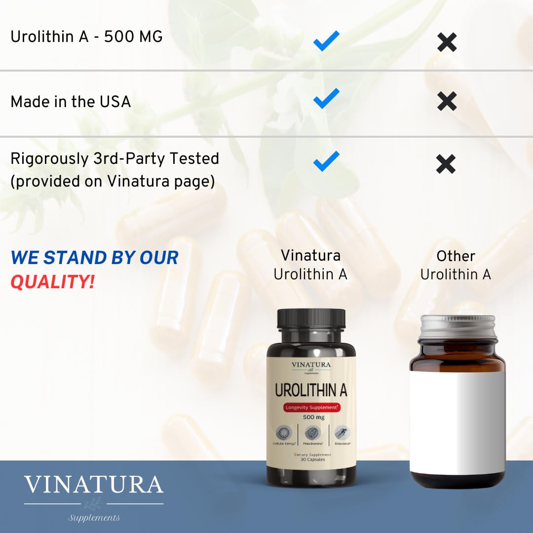 Pomegranate ellagitannins source for VINATURA Urolithin A 500mg