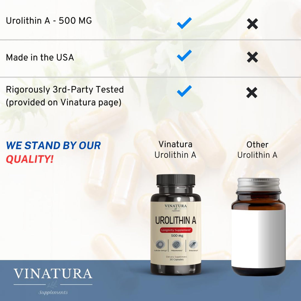 Pomegranate ellagitannins source for VINATURA Urolithin A 500mg